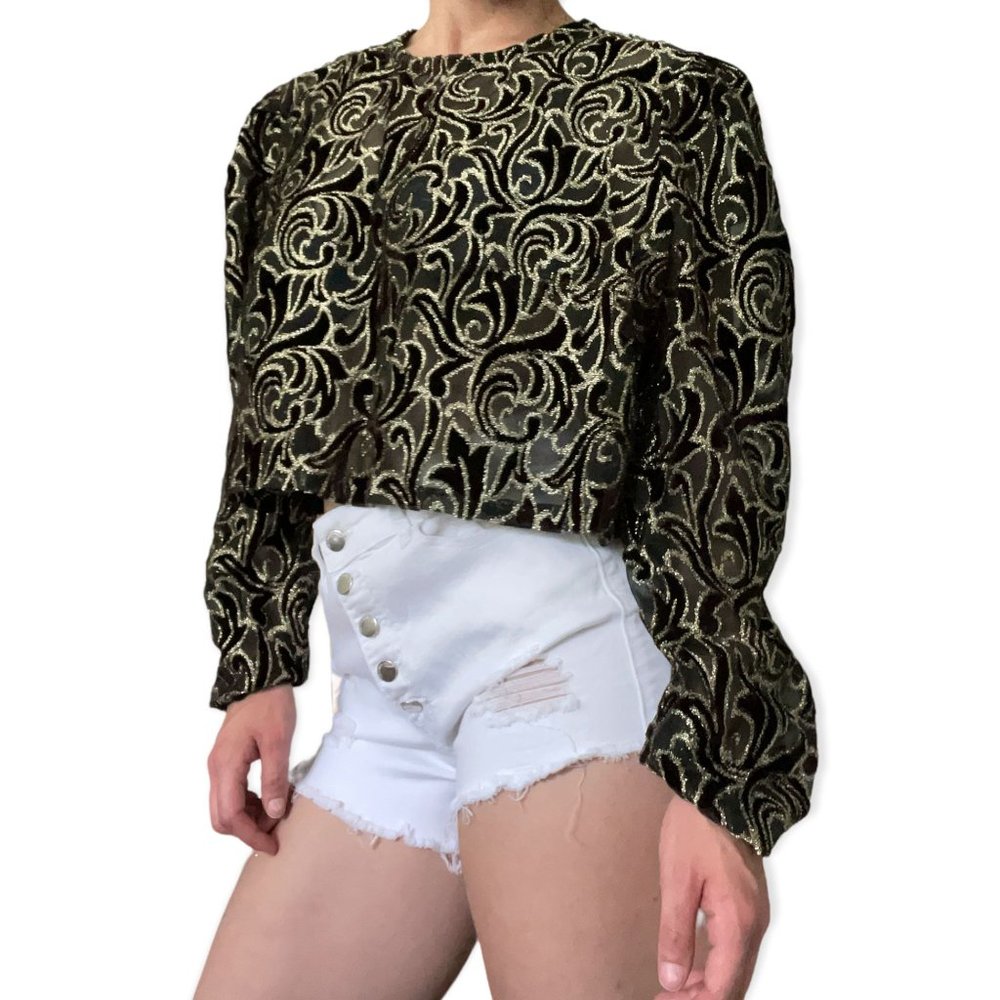 VTG Cropped Blouse